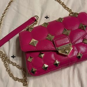 Rare Michael Kors Pink Studded Crossbody